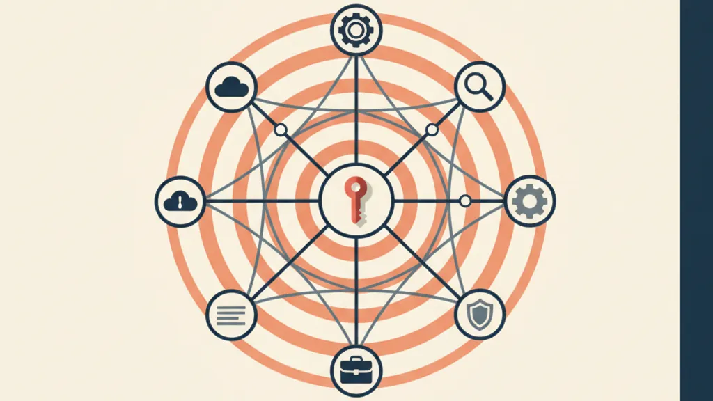 A single key press sending ripples across a network map