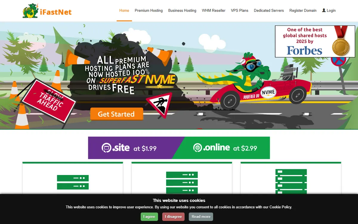 iFastNet homepage