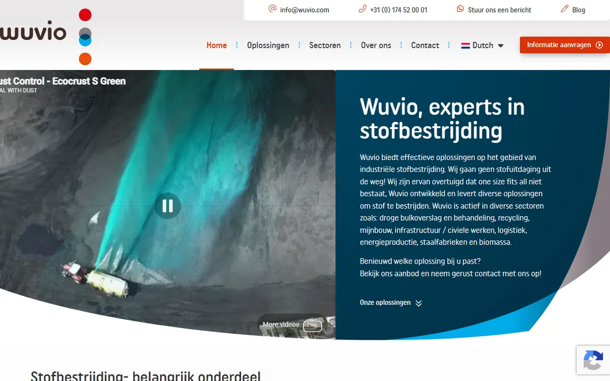 Wuvio homepage