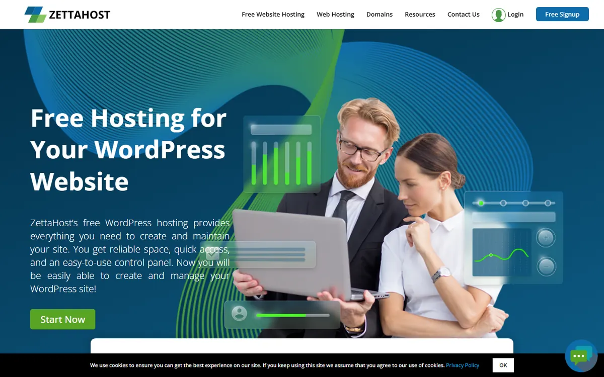 ZettaHost homepage